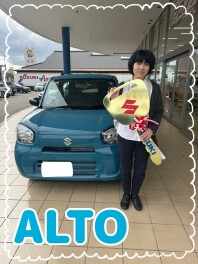 ご納車おめでとうございます！！【アルト】